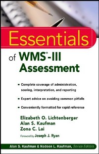Cover Essentials of WMS-III Assessment