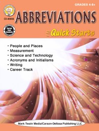 Cover Abbreviations Quick Starts Workbook, Grades 4 - 12