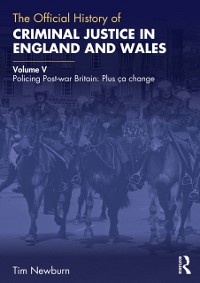 Cover Official History of Criminal Justice in England and Wales