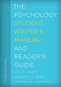 Cover Psychology Student Writer's Manual and Reader's Guide