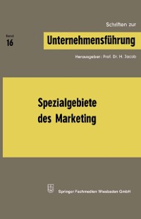 Cover Spezialgebiete des Marketing