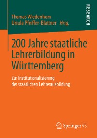 Cover 200 Jahre staatliche Lehrerbildung in Württemberg