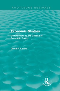 Cover Economic Studies (Routledge Revivals)