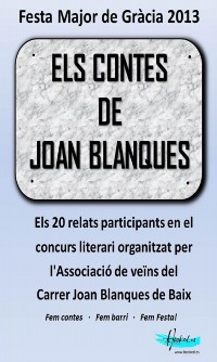 Cover Els contes de Joan Blanques 2013