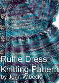 Cover Ruffle Dress Baby Knitting Pattern
