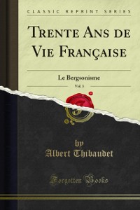 Cover Trente Ans de Vie Française