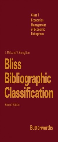Cover Bliss Bibliographic Classification