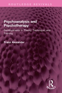 Cover Psychoanalysis and Psychotherapy