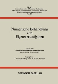 Cover Numerische Behandlung von Eigenwertaufgaben