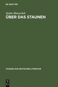 Cover Über das Staunen