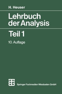 Cover Lehrbuch der Analysis Teil 1