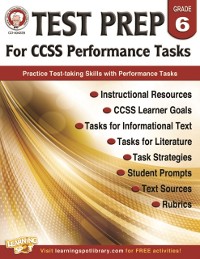 Cover Test Prep for CCSS Performance Tasks, Grade 6