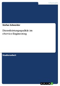 Cover Dienstleistungsqualität im eService-Engineering