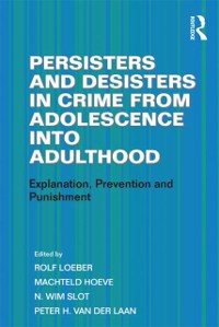 Cover Persisters and Desisters in Crime from Adolescence into Adulthood