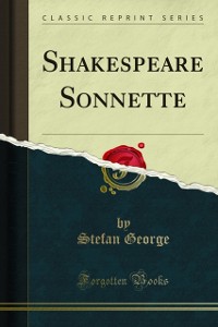Cover Shakespeare Sonnette