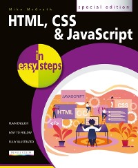 Cover HTML, CSS & JavaScript in easy steps