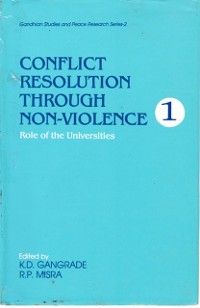 Cover Conflict Resolution through Non-Violence: Role of the Universities
