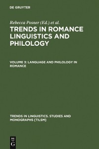 Cover Language and Philology in Romance