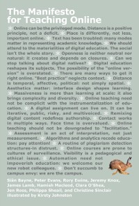 Cover Manifesto for Teaching Online
