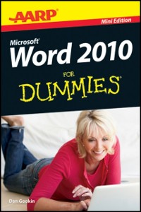 Cover AARP Word 2010 For Dummies
