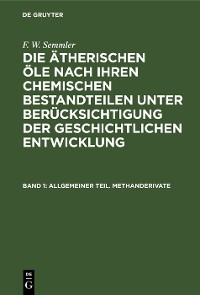 Cover Allgemeiner Teil. Methanderivate