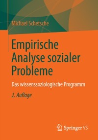 Cover Empirische Analyse sozialer Probleme