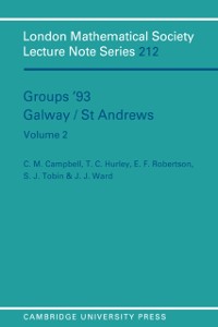 Cover Groups '93 Galway/St Andrews: Volume 2
