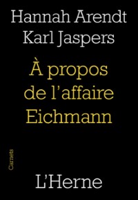 Cover À propos de l''affaire Eichmann