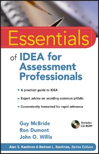 Cover Essentials of IDEA for Assessment Professionals