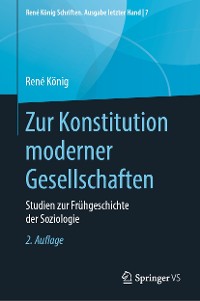 Cover Zur Konstitution moderner Gesellschaften