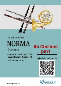 Cover Bb Clarinet Part of "Norma" For Woodwind Quintet