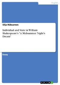 Cover Individual and State in William Shakespeare's "A Midsummer Night's Dream"