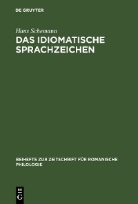 Cover Das idiomatische Sprachzeichen