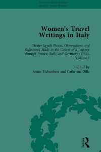 Cover Women's Travel Writings in Italy, Part I Vol 3