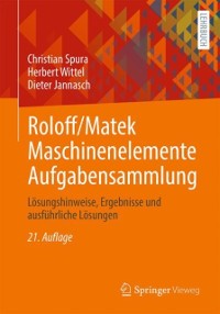 Cover Roloff/Matek Maschinenelemente Aufgabensammlung