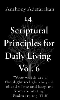 Cover 14  Scriptural Principles for Daily Living  Vol. 6: "Your words are a flashlight to light the path ahead of me and keep me from stumbling."  [Psalm 119