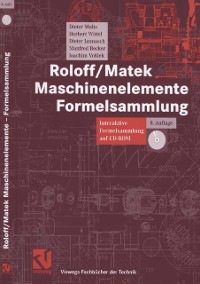 Cover Roloff/Matek Maschinenelemente Formelsammlung