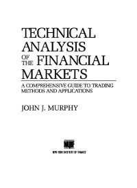 Cover Technical Analysis of the Financial Markets