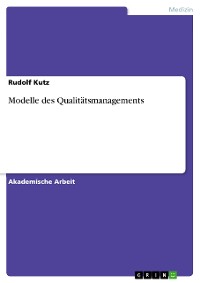 Cover Modelle des Qualitätsmanagements