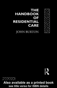 Cover The Handbook of Residential Care