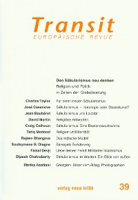 Cover Transit 39. Europäische Revue