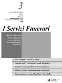 Cover I Servizi Funerari - N. 3 - Luglio-Settembre 2013