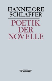 Cover Poetik der Novelle