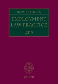 Cover Blackstone's Employment Law Practice 2019