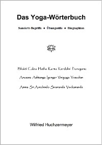 Cover Das Yoga-Wörterbuch