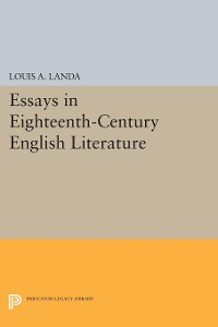 Cover Essays in Eighteenth-Century English Literature