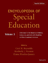Cover Encyclopedia of Special Education, Volume 3