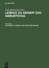 Cover Leibniz und Peter der Grosse