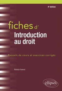 Cover Fiches d''Introduction au droit - 4e édition