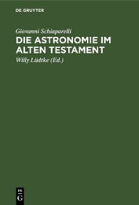 Cover Die Astronomie im Alten Testament